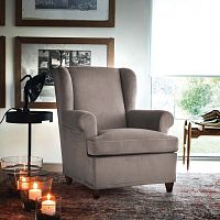 Traditional armchair CELESTEsynthetic leatherfabric