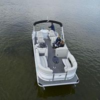 Outboard pontoon boat CX FISHopenside consolesport-fishing