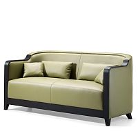 Contemporary sofa CVE033Pleatherwooden
