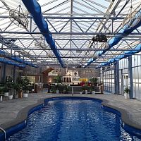Glass roof system metal profilecommercial