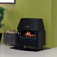 Wood-burning fireplace RUSTIK ETAfree-standingSingle-sidedclosed hearth