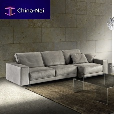Contemporary sofa TUXEDOleatherreclining