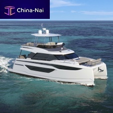 Catamaran express cruiser M48inboardtwin-engineflybridge