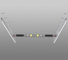 Hanging light fixture BENIMAMETLEDrectangularoutdoor