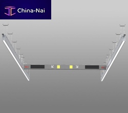Hanging light fixture BENIMAMETLEDrectangularoutdoor