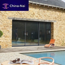 Sliding patio door aluminumdouble-glazed3 leaves