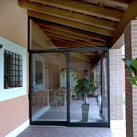 Sliding patio door 1wrought irondouble-glazed