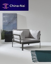 Contemporary armchair PLANEfabric
