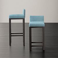 Contemporary bar chair KAGEindoorfabricstained wood base
