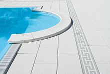 Concrete swimming pool coping