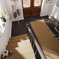 Woven carpet NATUREstructuredsisalplain