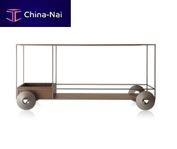 Commercial kitchen trolley TECAsteelsolid wood