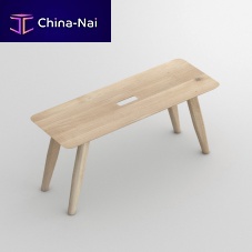 Contemporary bench AETASoakbeechash