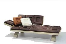 Original design daybed CIOCCOSOFfabricwoodenpowder-coated steel