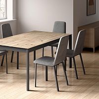 Contemporary dining chair PIXEL indoorfabricmetal base