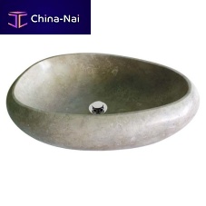 Countertop washbasin IRTAnatural stoneovalcontemporary