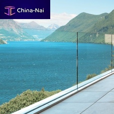 Aluminum railing BELTglass paneloutdoorfor stair