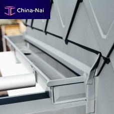 Aluminum roof gutter BOXsquaremaintenance-free