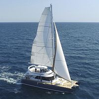 Catamaran PICARDIE IIwith bowsprit
