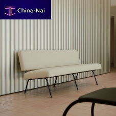 Contemporary sofa 33fabricleatherwhite