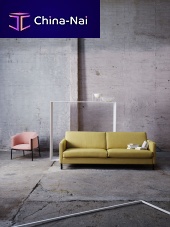 Contemporary sofa FAMfabricbeige2-person