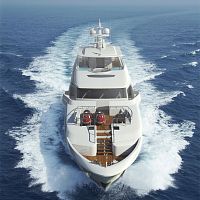 Cruising super-yacht P140raised pilothouse4-cabindisplacement
