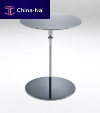 Contemporary pedestal table PLATEaluminumroundhome
