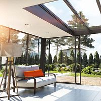 Roof skylight TOURMALINEceilingpanelflat