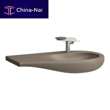 Wall-mounted washbasin H814976 seriesceramicwith counterhigh-gloss