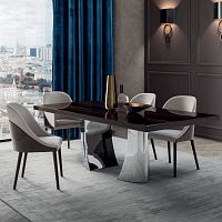 Contemporary chair SHELLindoorfabricwooden base