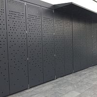 Wall-mounted panel for facadefor exterior fittingscover
