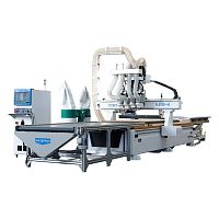 3-axis machining center ELECNC-1325 4Sswiveling-spindlewith moving tablefor wood