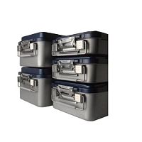 Orthopedic instrument sterilization container