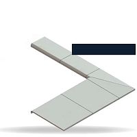 Entrance canopy BESPOKEmetalwith metal coveringflat