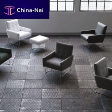 Contemporary armchair MAXleatherfabricmetal