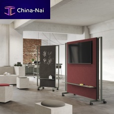 Mobile partition BE.1woodenmetalfabric