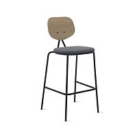 Contemporary bar chair Santindoorfabricwood veneer