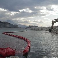 Pollution control boom VDR- Gfloatingfor harbor