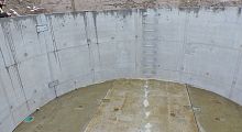 Water storage reservoir in-groundconcrete