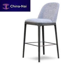 Contemporary bar chair GRACEindoorfabricash base