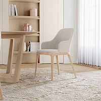 Contemporary chair ADAMindoorfabricleather
