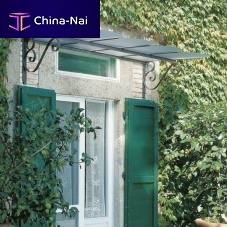 Door canopy DAFNEmetalpolycarbonateflat