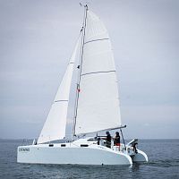 Catamaran cruising2-cabinwith center cockpit