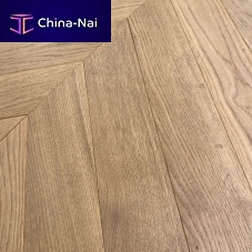 Engineered parquet floor CHEVRONSherringboneoiledglued
