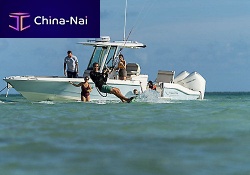Outboard bay boat 280 DAUNTLESStwin-enginecenter consoleopen