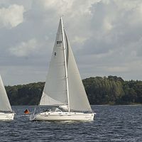 Cruising sailboat 41cc 2-cabinwith center cockpitwith bowsprit