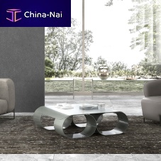 Contemporary coffee table TO-BEaluminumaluminum basesquare