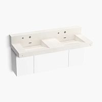 Wall-mounted washbasin ConstellationSolid SurfaceCorian®Silestone®