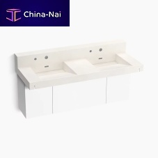 Wall-mounted washbasin ConstellationSolid SurfaceCorian®Silestone®