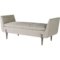 Contemporary daybed DAYDREAMfabricmahoganyliving room